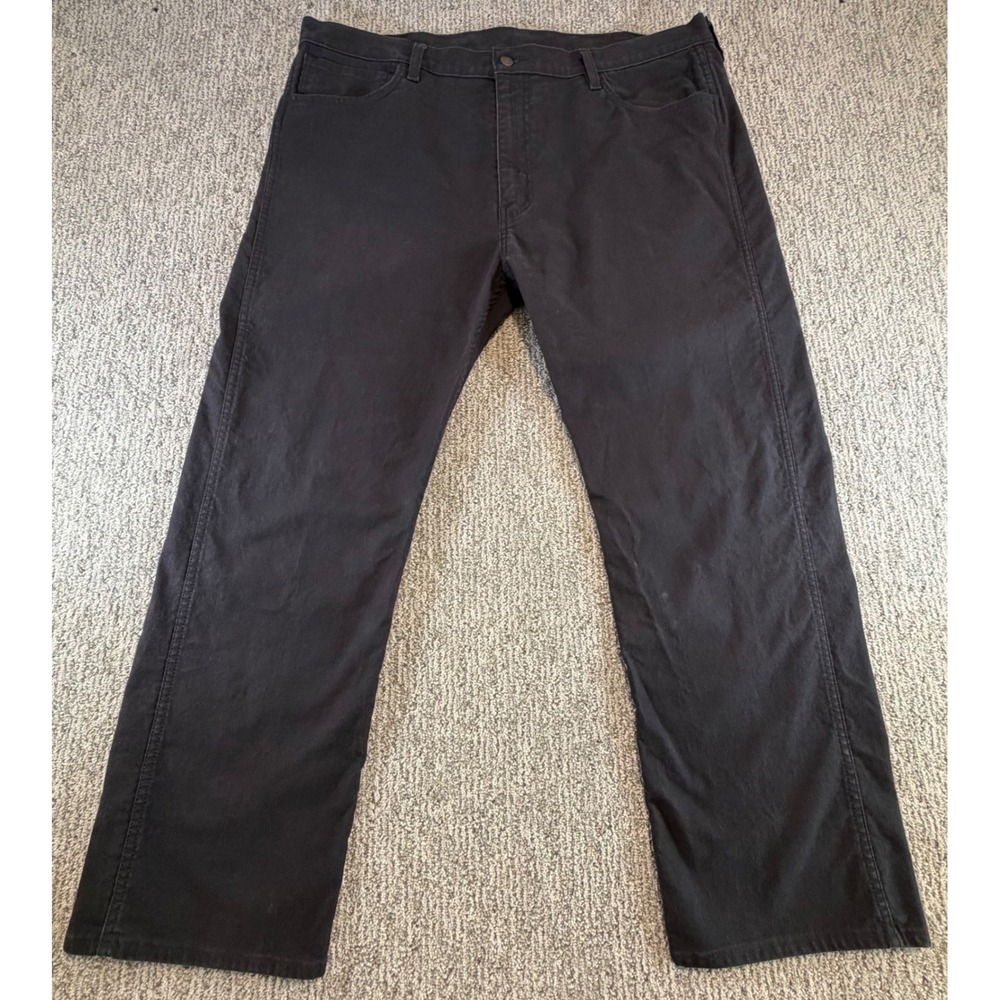 Levi's 541 Athletic‎ Taper Pants Mens 42x30 Black Canvas Workwear 87442-0004